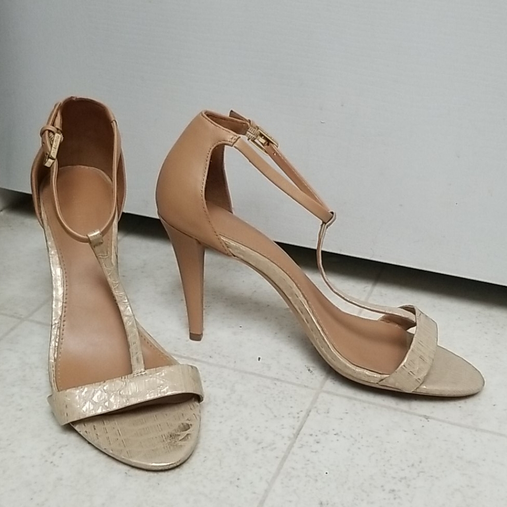CALVIN KLEIN T-strap Sandal Heels